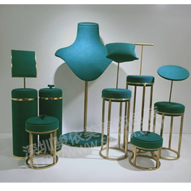 金屬珠寶套臺SJ41,高檔櫥窗陳列,金屬首飾擺臺,金屬珠寶陳列架,金屬項鏈支架